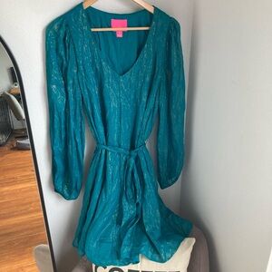 Lilly Pulitzer Kalianna Dress in Teal Large